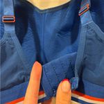 Panache  Womens Medium Control Wire-Free Racerback Sports Bra Retro Blue size 38F Photo 6