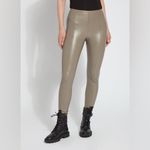 Lysse NWT taupe faux leather 4-way stretch leggings- Sz S C19 Photo 1