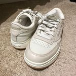 Reebok  Classic White and Cream Leather Sneakers Photo 1