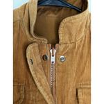 Corduroy Vest Women's Small brown Vintage‎ Snap Zip Sleeveless Cotton Photo 3
