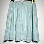 By Malene Birger Liselotte Skirt Cotton Embroidered Tassel Hem Pleated Blue 8 L Photo 5