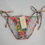 Shoshanna  Bikini Bottoms Extra Small Paisley Floral String Neon Beach Swim NWT Photo 10