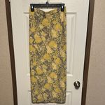 Yellow Maxi free peopel Pencil Skirt with Slit Photo 4