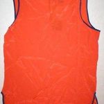 David Lerner New Womens NWT $200 Collection Silk Top Blouse Orange Blue XS USA Photo 0