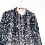 Rebecca Taylor  Silk Blend Velvet Animal Print Bomber Jacket S Photo 3