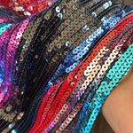 WAYF NWT  Manfi Striped Sequin Dress Size Large Photo 12