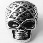 New stainless steel skull biker ring size‎ 14 Silver Photo 0
