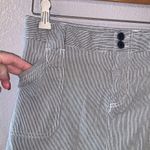 Christopher & Banks  blue pin striped mini pencil jean skirt Photo 3