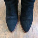 Sam Edelman • Blake suede bootie black leather heeled ankle boot pointed toe Photo 6