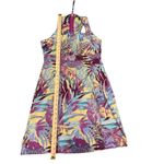Title Nine  Sleeveless active wear Sports Dress padded bra Tropical Palm Size 8 Photo 6
