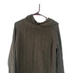 Mystree  Women's‎ Size Medium Grey Green Hooded Sweater Dress Photo 1