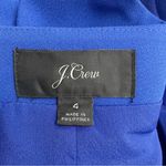 J.Crew Balloon Sleeve True Wrap Dress in 365 Crepe Cobalt Blue Career Size 4 Photo 9