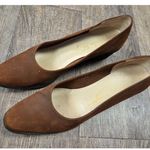 Salvatore Ferragamo  Boutique Brown Kid Suede Wedges 7.5 2A Made In Italy Shoes Photo 1