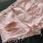 Forever 21 PEACHY PINK DISTRESSED CUT-OFFS Photo 4