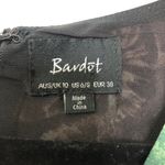 Bardot Revolve Black Floral Ruffle Sleeve Romper Lace Up 4 Photo 3