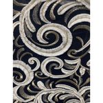 Chico's ‎ traveler collection scrolls bomber jacket- Navy blue/White/Gold SZ 2 Photo 6