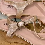 Bella Marie Elegant Sz8.5 Rose Gold Strappy Wedge Sandals Photo 10