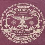Shirt Size Medium Obey Worldwide Propaganda Graphic Print Shirt Streetwear Photo 2