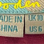 BODEN pink with cream small polka dots, empire waist t Photo 8