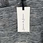 Jasmine & Juliana Black White Abstract Striped Top Crepe Chiffon Boxy Size L Size L Photo 2