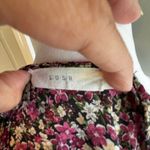 Lush Clothing Floral Print Long Sleeve Crop V Neck Blouse Bohemian Festival Fairy Whimsical Photo 6