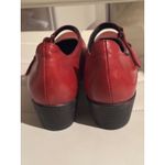 Mephisto Red Leather Mary Jane Block Heel Shoes Comfortable Womens 6.5 Size 9 Photo 4