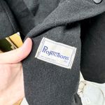 Vintage Projections Coat Women Black Peacoat Button Front Outdoor Winter Weather Size L Photo 4