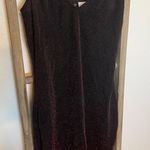 Divided NWOT Womens Size 6 Semi Sheer Red Sparkle Mini cocktail dress Photo 0