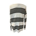 Staccato Striped Knit Sweater Long Sleeve Pullover Crew Neck Comfy Casual‎ Top Photo 3