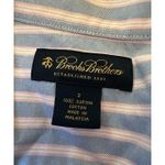 Brooks Brothers  100% Cotton Blue White Collared Shirt Size 2 Photo 6