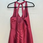 Alfred Sung  D761 V-Neck Halter Satin Trumpet Gown Photo 6