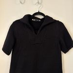 ZARA Black Polo Collar Knit Sweater Dress Size S Photo 3