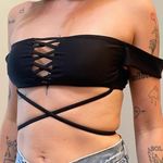 Black Off The Shoulder Bikini Top Photo 0