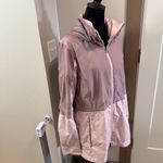 Columbia  Isabella Lake Long Line Windbreaker Jacket Lightweight Pink Hooded‎ M Photo 3
