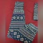 Cuddl Duds  Navy and Pink Patterned Pajama Set Photo 2