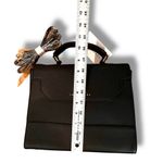 Trina Turk Vegan Leather Black Satchel Crossbody Strap Gold Hardware NWT Photo 8