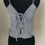 Hers & Mine  Black/White Plaid Tank Top Size Small New without Tags Photo 0