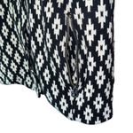 Lucky Brand  Live in Love Jacket Medium Ikat Black White Photo 4