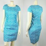 EDEN COURT Blue White A Line Tie Side Lace Up Dress Women’s Sz 10 Photo 2