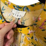ETWO Floral Yellow Women's Dress Large Photo 1