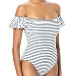 Vince Camuto White One Piece Swimsuit Removeable Straps ~ Women's Size 12 Photo 1