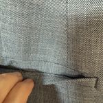 Talbots Tailored Sharkskin Blue One-Button Blazer Pantsuit Polished Photo 4