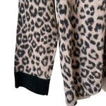 Gerard Darel Gerard Darrel Paris 100% Merino Wool V-Neck Leopard Print Sweater Photo 3