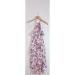 EXPRESS Floral Halter Dress W/ Ruffles NWT Photo 2