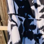 White House | Black Market WHBM Black/White Floral Cotton/Silk DRESS 6 Photo 6