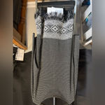 Ruby Rd. Women Large Blouse With Black and White Stripes Long Sleeve Round Neck Photo 3