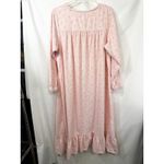 Ashley Taylor Large Nightgown VTG Cottagecore Pink Flannel Long Sleeve 1215 Photo 1