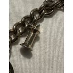 Vintage Charm Bracelet Silver Tone Novelty Charms My Diary Chair Scissors Photo 3