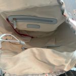 Blue and Tan Women’s Straw Tote Bag by On 34th Photo 4