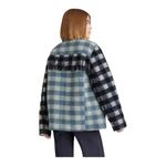 Cinq à Sept CINQ a SEPT Alix Coat Jacket Plaid Shacket Fringe Trim Steel Blue Multi SM NWT Photo 14